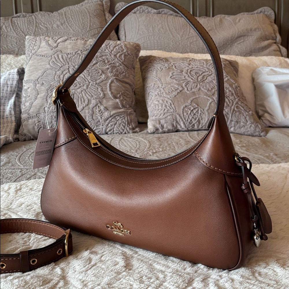 NWT Coach Ella Small in Redwood/Gold